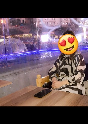 Ritnice Kadın Zebra Desenli Kısa Elbise - Görsel 5