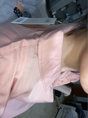 38 Beden pembe Renk Crop gömlek