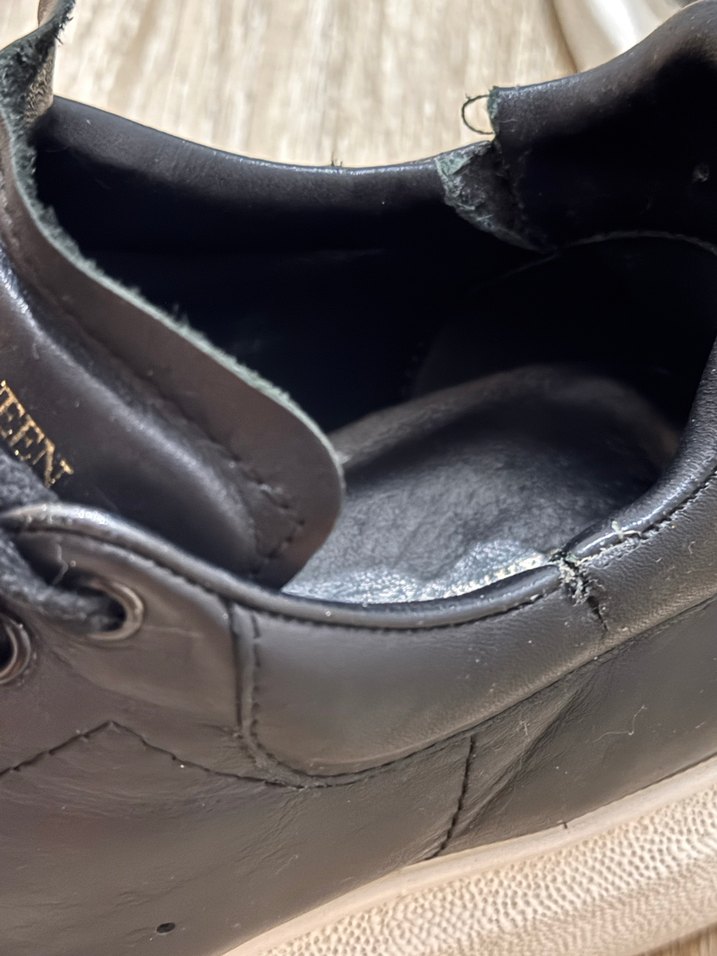 Siyah Deri, Bağcıklı Erkek  Spor Ayakkabı - Görsel 5