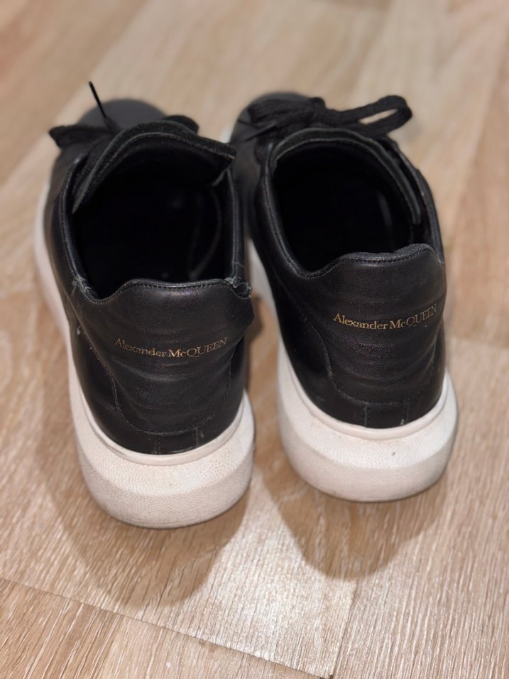 Siyah Deri, Bağcıklı Erkek  Spor Ayakkabı - Görsel 2