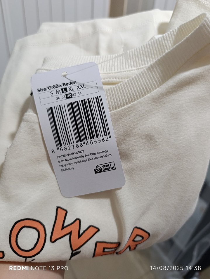 Gri Midi Hamile Eteği ve üst - Görsel 2