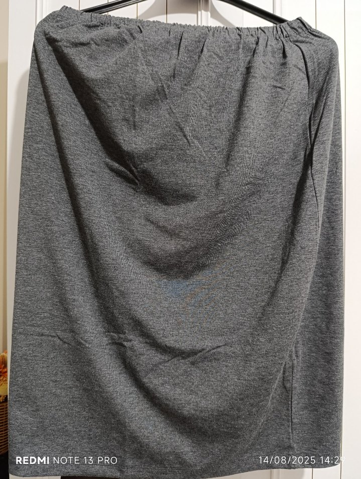 Gri Midi Hamile Eteği ve üst - Görsel 5