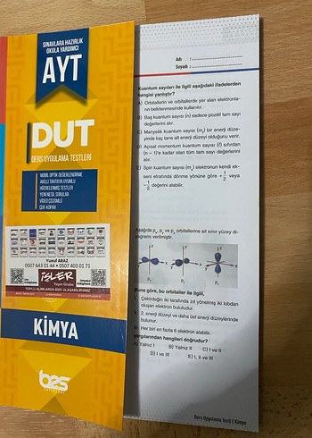 AYT Kimya Sıfır 64 yaprak test hiç kullanılmadı
