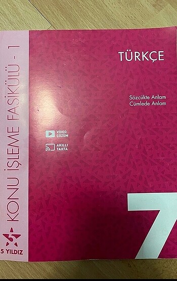7.Sınıf Türkçe konu anlatım/etkinlik kitabı