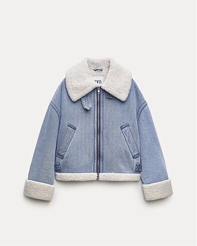 ZARA ASTAR DETAYLI BİKER CEKET