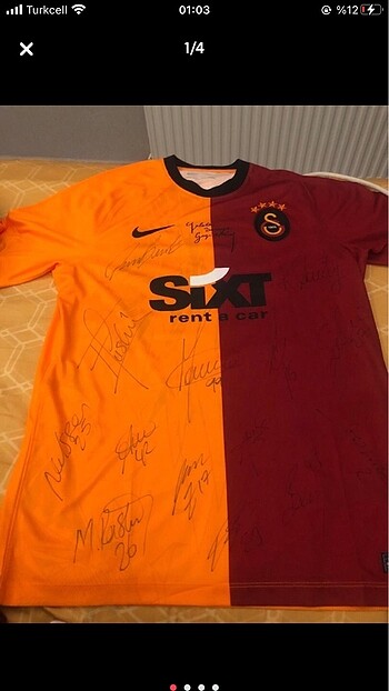 Futbolculardan İmzalı orjinal Galatasaray forması