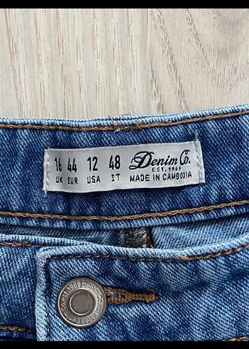 Mavi denim etek - Görsel 3