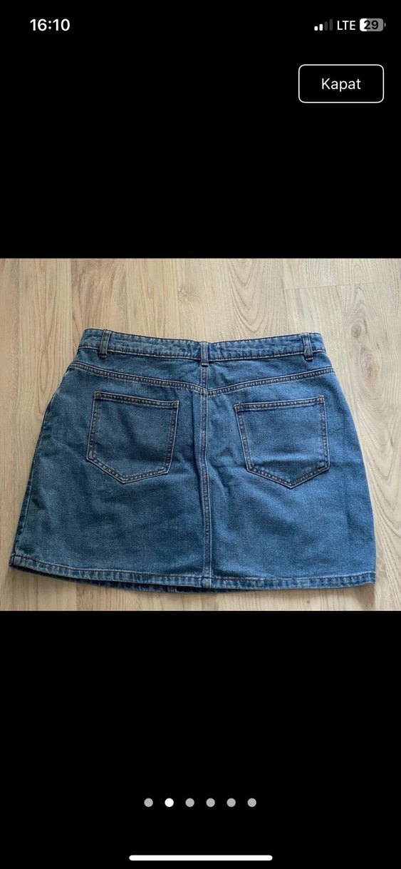 Mavi denim etek - Görsel 2