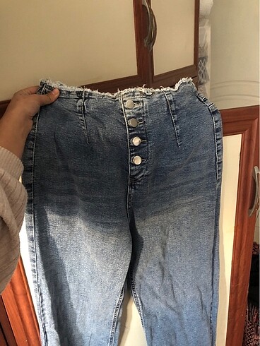 34 Beden mavi Renk pantolon