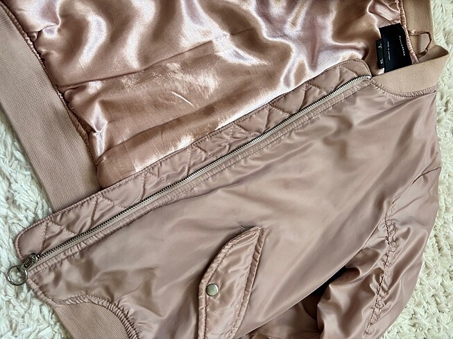 s Beden pembe Renk PullAndBear Bomber Ceket