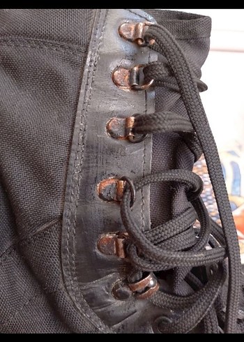 Siyah Bağcıklı Minimalist Goth Erkek Bot - Görsel 6