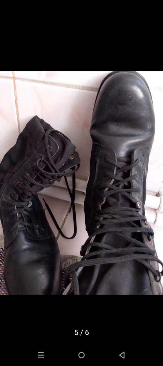 Siyah Bağcıklı Minimalist Goth Erkek Bot - Görsel 3