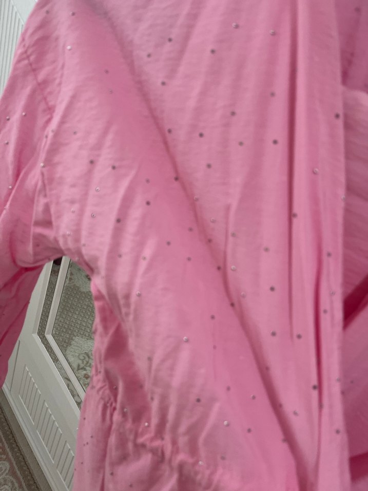 Pembe Uzun Kollu Kimona - Görsel 2