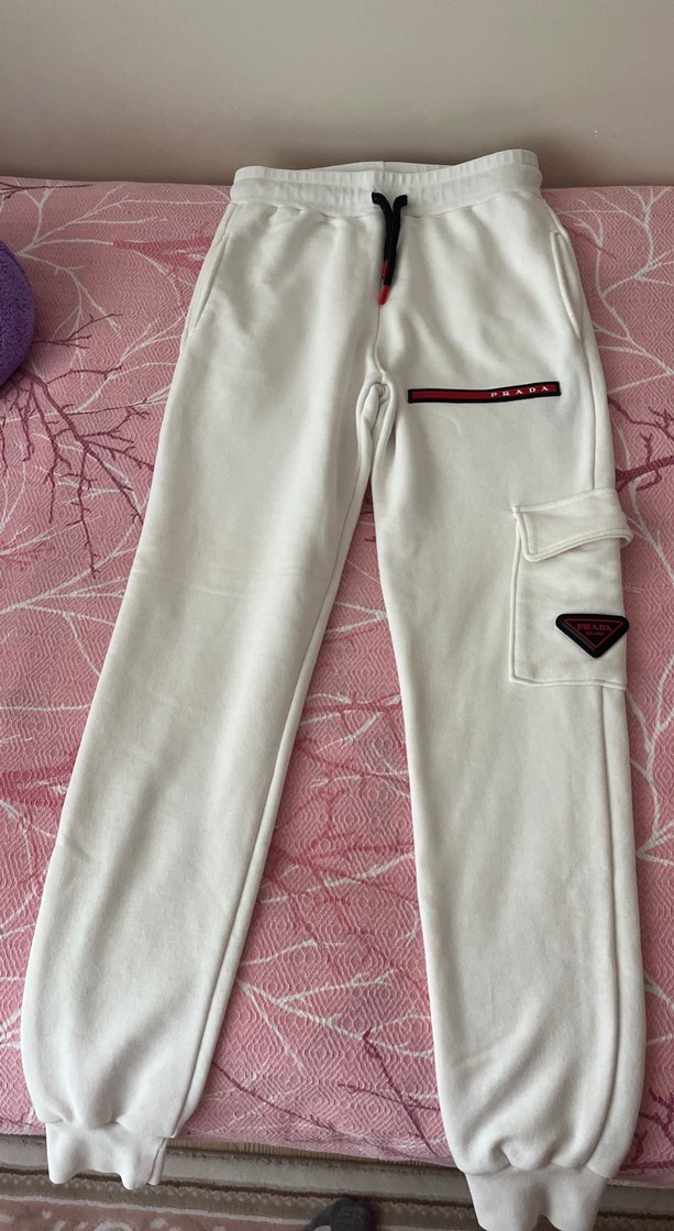 Beyaz Prada eşofman - Görsel 2