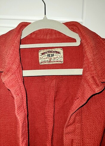 l Beden kırmızı Renk Kırmızı Oversize Gömlek
