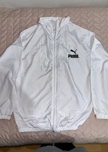 Puma Beyaz Yagmurluk