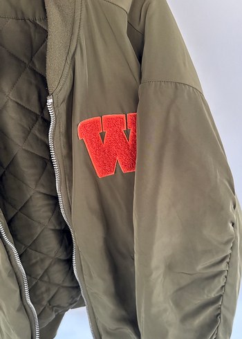 Kadın Haki Oversize Bomber Ceket - Görsel 4