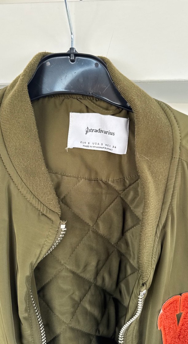 Kadın Haki Oversize Bomber Ceket - Görsel 2