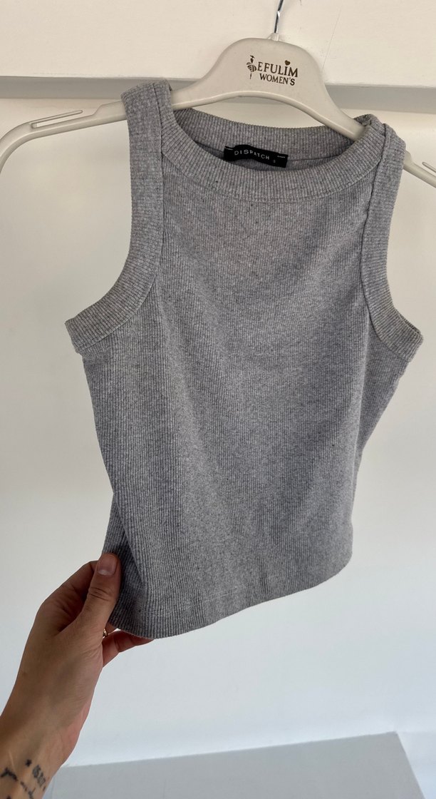 Gri Kolsuz Mini Atlet - Görsel 3