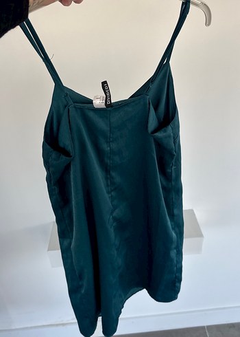 Mini saten elbise - Görsel 3