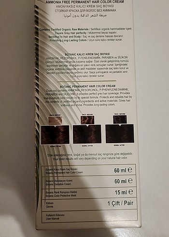 Botanic 7.0 Yoğun Kumral Amonyaksız Saç Boyası - Görsel 6