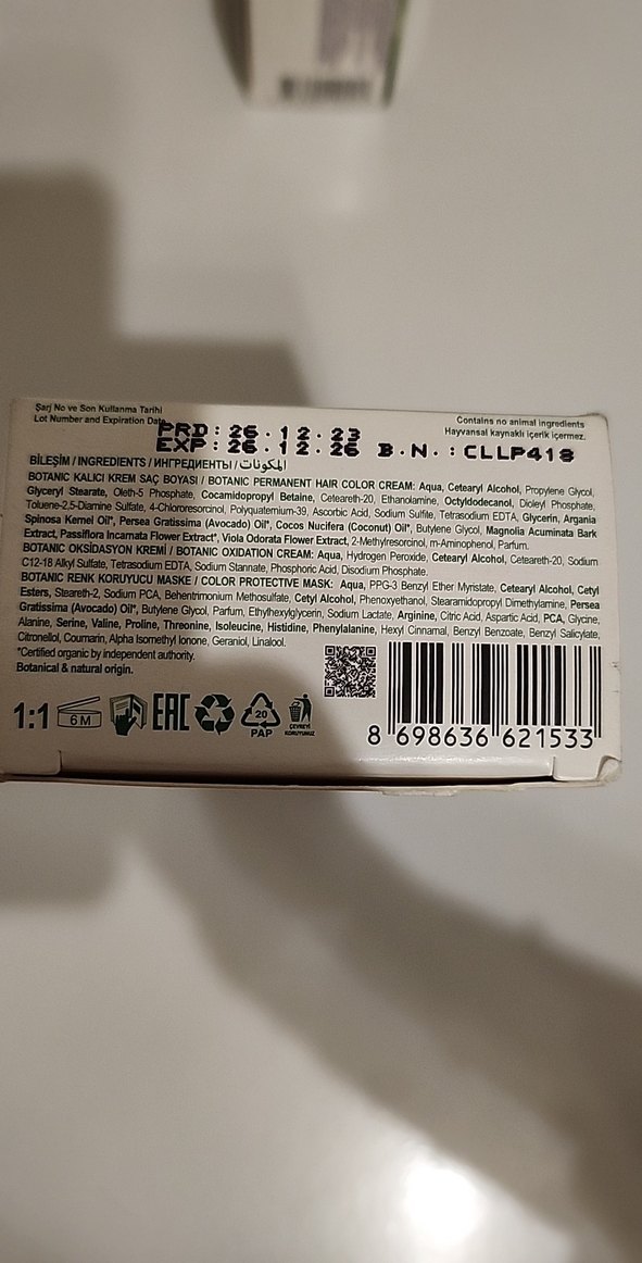 Botanic 7.0 Yoğun Kumral Amonyaksız Saç Boyası - Görsel 5