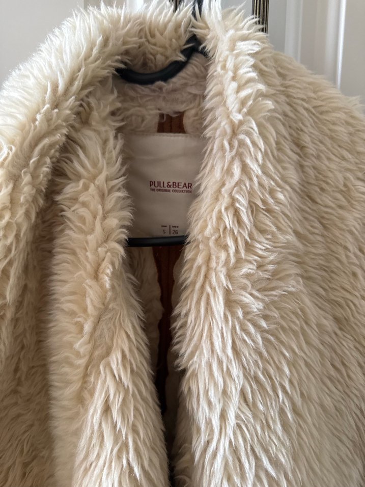 Kahverengi Süet Kadın Ceket Kürklü - Görsel 5