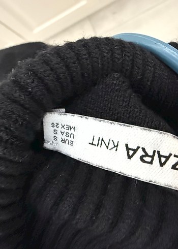 Siyah Boğazlı Triko Kadın Kazak - Görsel 3