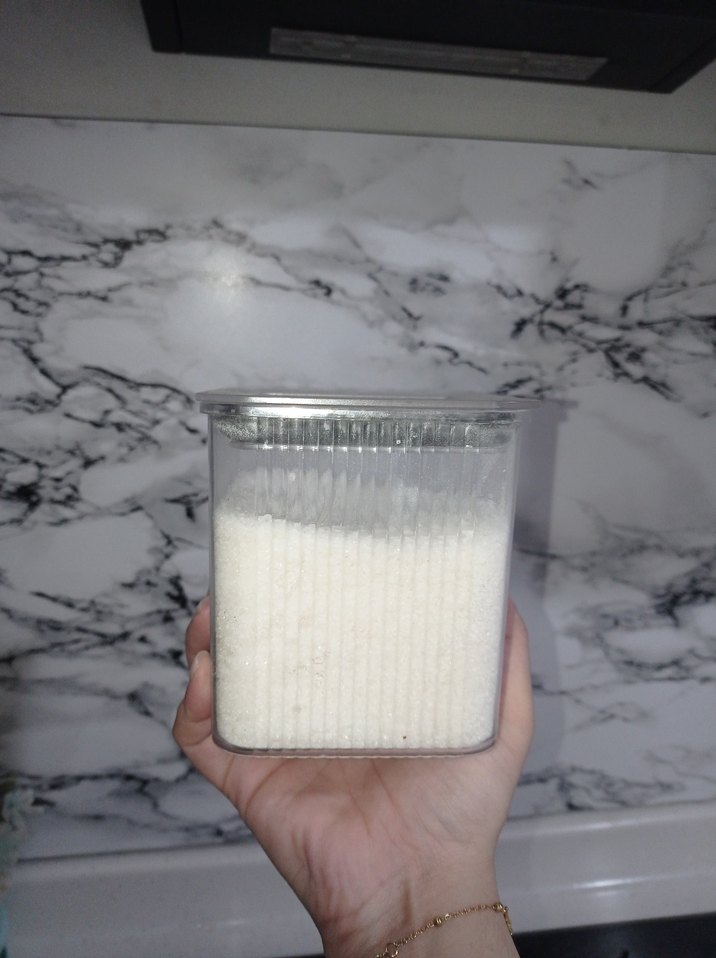 3lü cam görünümlü sert plastik kavonoz seti - Görsel 3