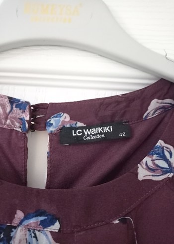 Mor Çiçekli Elbise - Görsel 4