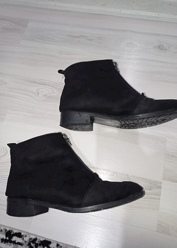 Siyah Süet Kadın Bot - Görsel 8
