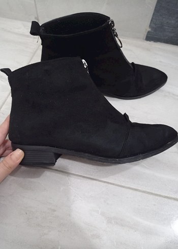 Siyah Süet Kadın Bot - Görsel 5