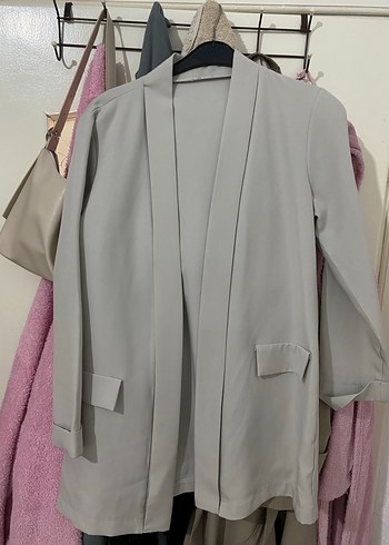 Gri blazer ceket