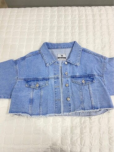 Mavi Crop Kot Ceket