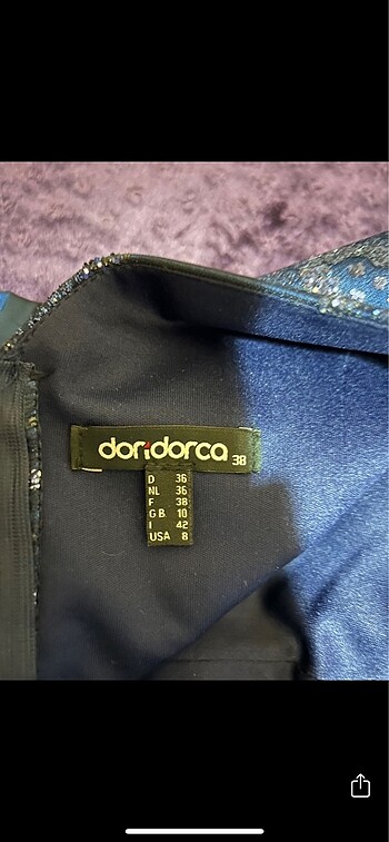 Lacivert abiye - Görsel 5