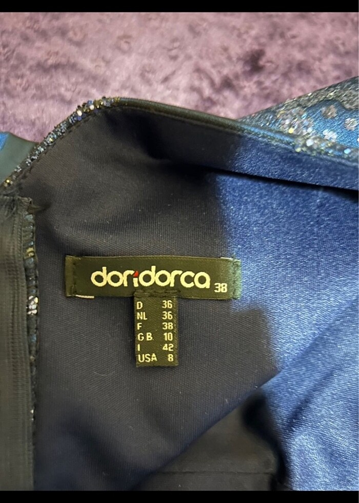 Lacivert abiye - Görsel 5