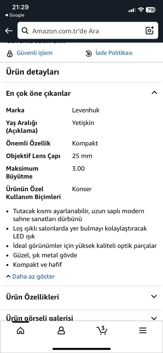 Levenhuk Broadway Opera -Tiyatro Dürbünü - Görsel 5