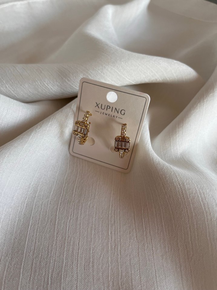 Gold kaplama baget küpe - Görsel 2