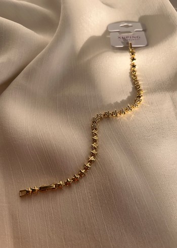 Yıldız Detaylı Zincir Altın Bileklik - Görsel 2