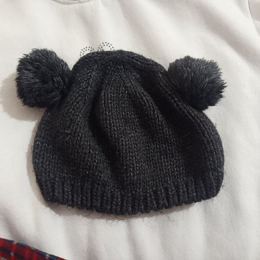 Gri Kadın Örgü Bere - Görsel 2