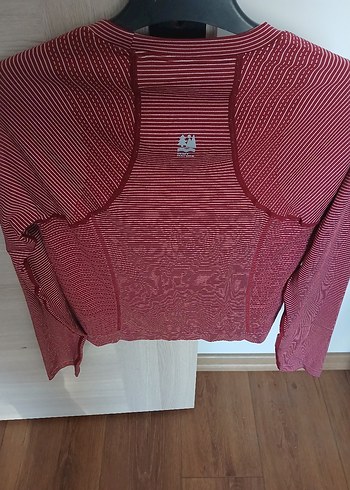 Bordo Uzun Kollu Atletik Üst - Görsel 7