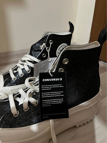 Converse run star hike siyah