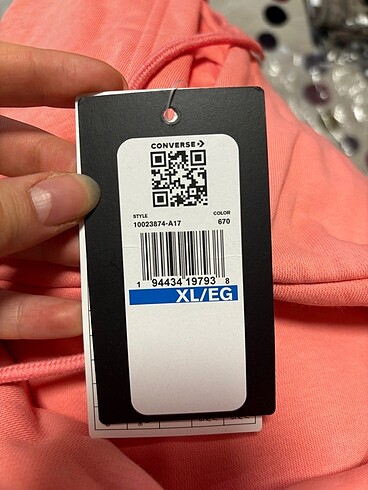 xl Beden pembe Renk Converse sweatshirt