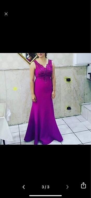 Fuşya abiye