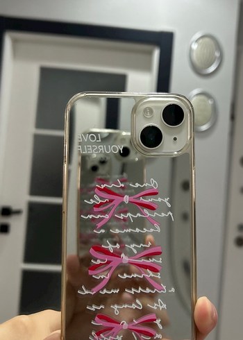 Pembe Fiyonk Detaylı Pastel Telefon Kılıfı - Görsel 3