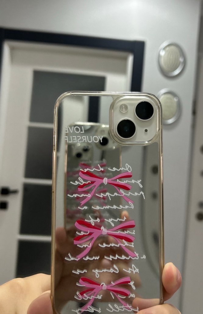 Pembe Fiyonk Detaylı Pastel Telefon Kılıfı - Görsel 3