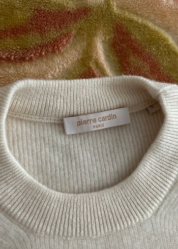 Tereyağ renkli Kadın Örgü Bisiklet Yaka Kazak - Görsel 2