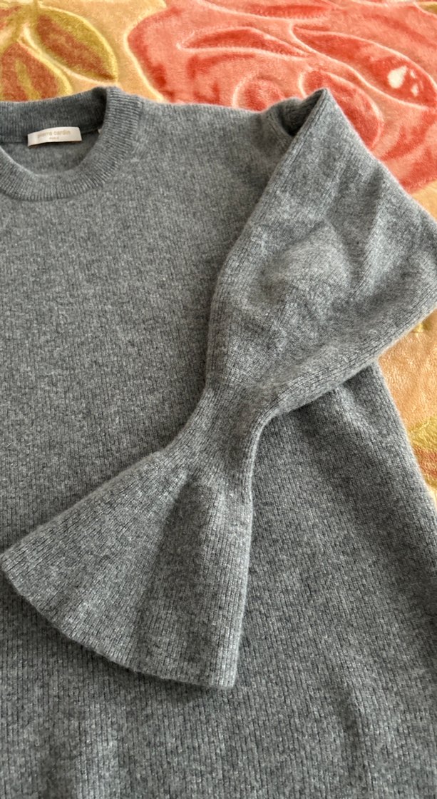 Gri Kadın Triko Kazak - Görsel 4