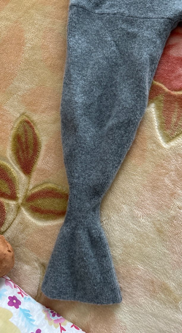 Gri Kadın Triko Kazak - Görsel 3