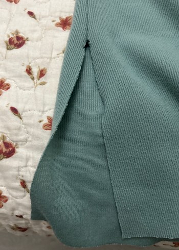 Su yeşili Pamuklu Uzun Kollu Tunik - Görsel 2